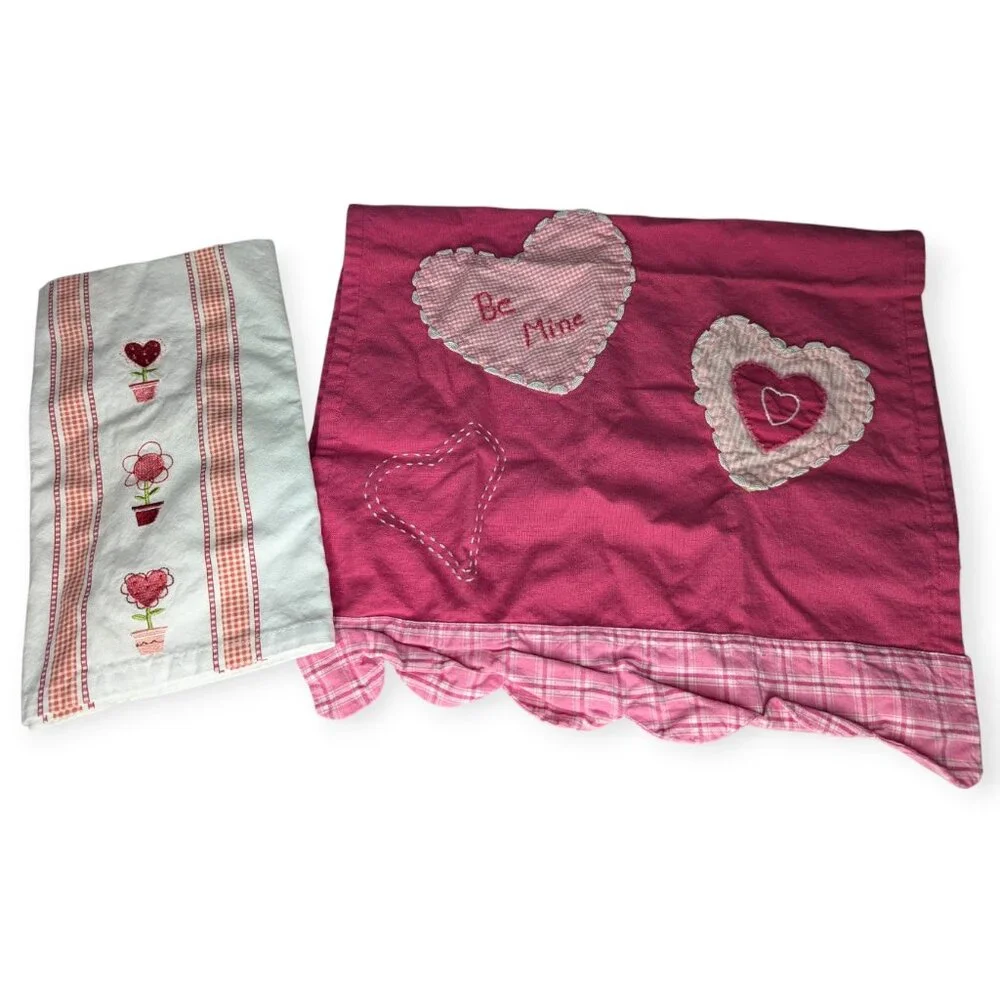 Tag Valentine's 100% Cotton Hand Towels Set of 2